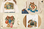 Nostalgic Christmas Clipart Bundle, a Seasonal Illustration by Ink Gallery (Thumbnail 10 of 10)
