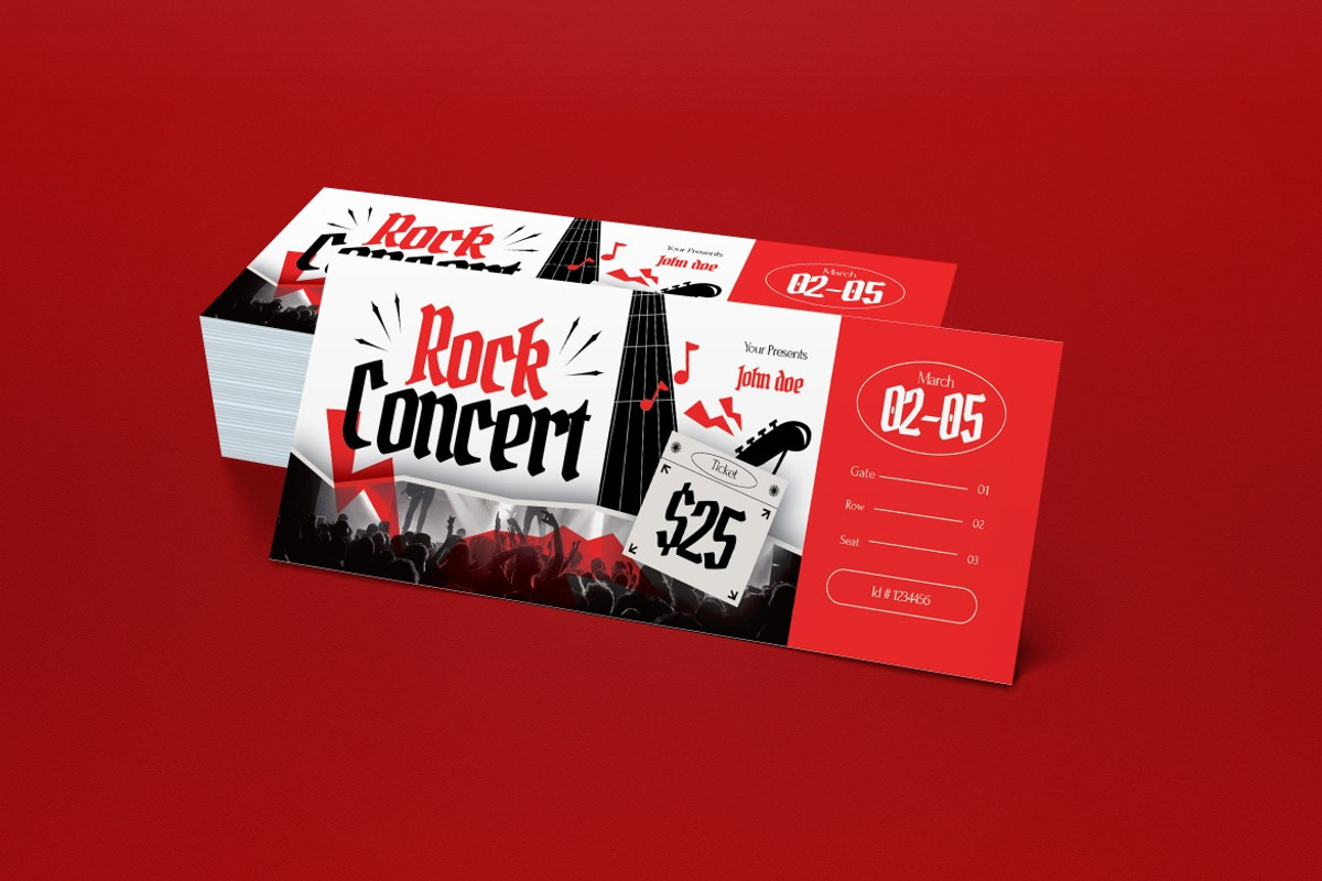 Rock Concert Ticket preview 2