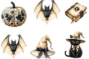 Beige & Black Halloween Clipart, an Illustration by DreamArtGraphic (Thumbnail 4 of 5)