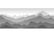 mountains illustration vector, a Texture Illustration by Rommeo79 (Thumbnail 2 of 8)