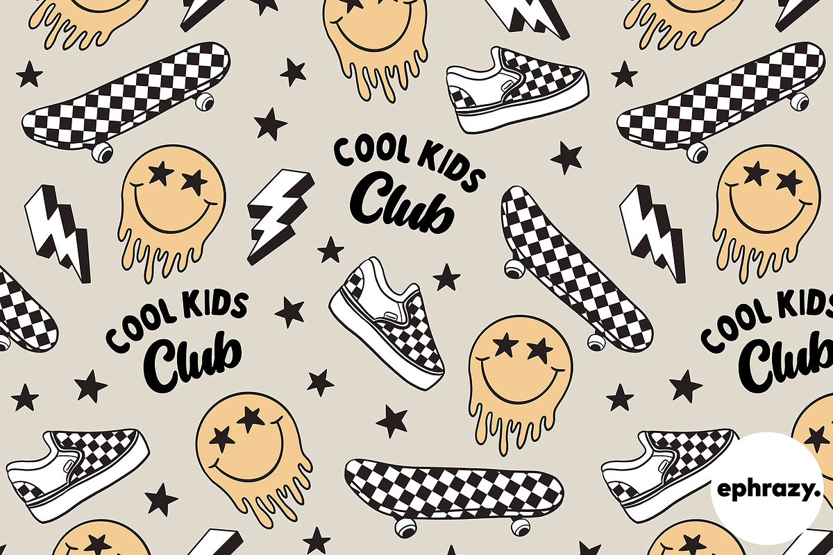 Cool Kids Checked Graphics, a Pattern Graphic by EphrazyGraphics (Photo 4 of 7)