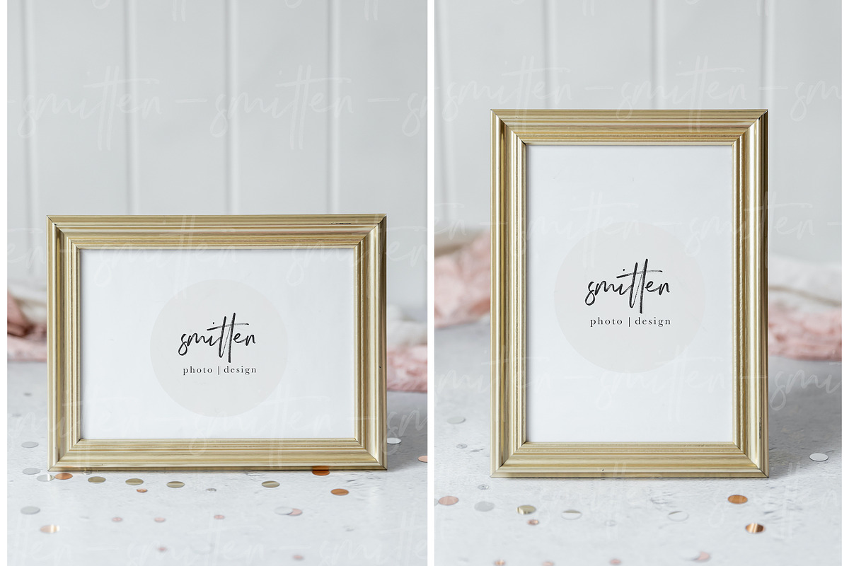 Gold frame  2 mockups featuring stock photography, styled stock photography, an Arts & Entertainment Photo by Smitten Photo & Design (Photo 2 of 4)