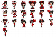 Quirky Valentine Girl Clipart, an Illustration by Daily.Designs (Thumbnail 5 of 5)