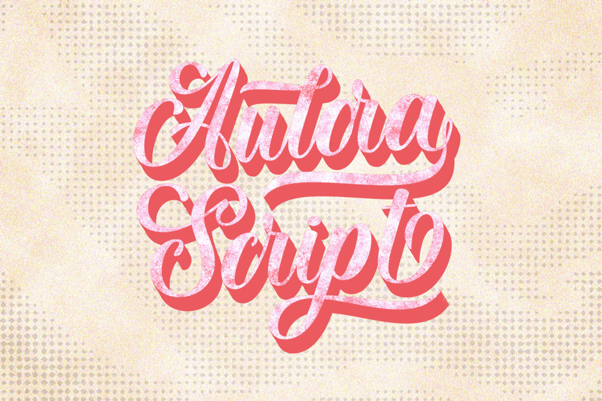 Aulora Script, a Script Font by Typehill (Photo 7 of 8)