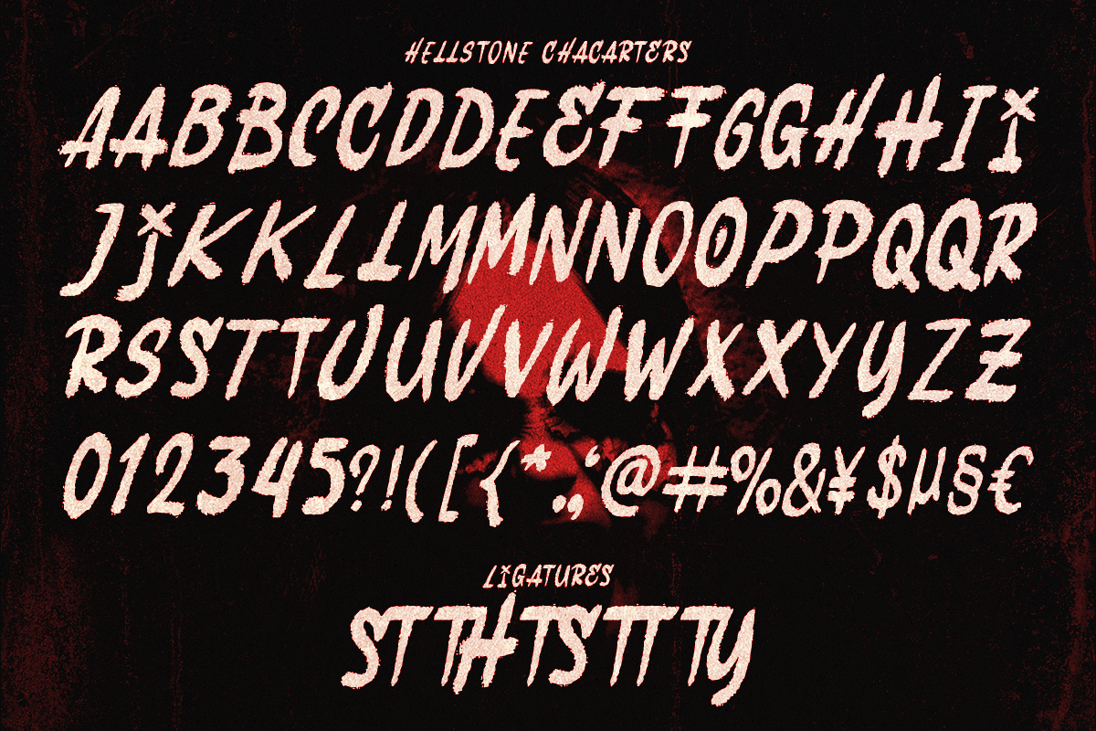Hellstone - Horror Font, a Handwritten Font by RagamKata (Photo 12 of 12)