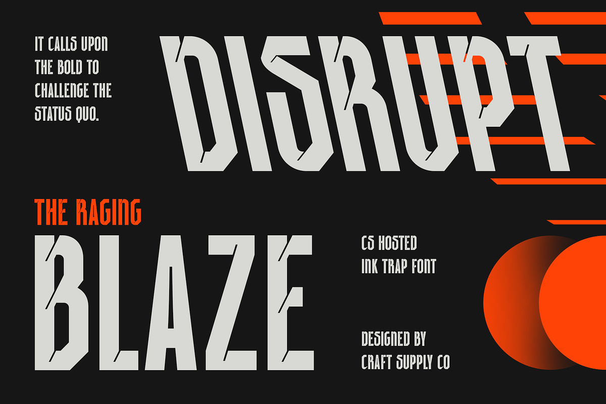 CS Hosted – Inktrap Font, a Sans Serif Font by Craft Supply Co. (Photo 3 of 8)