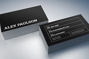 Bold Black Business Card 007, a Business Card Template by Nonaglyph Design (Thumbnail 3 of 5)