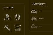 History Icon Art Set, an Outline Icon by Prosymbols (Thumbnail 5 of 7)
