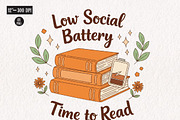 Reading Books Sublimation Bundle PNG, an Illustration by CreationArt (Thumbnail 16 of 16)