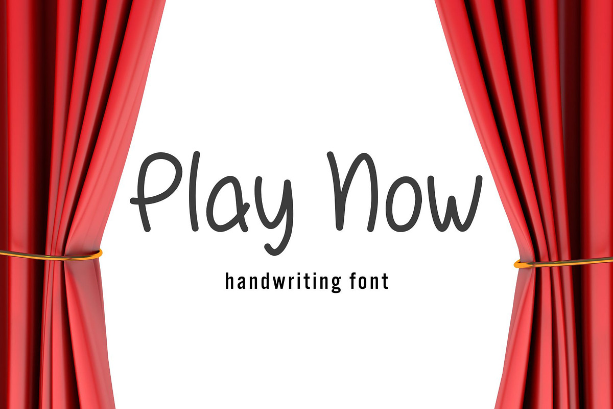 Playnow Handwriting Font, a Handwritten Font by Ruddean2109 (Photo 1 of 10)