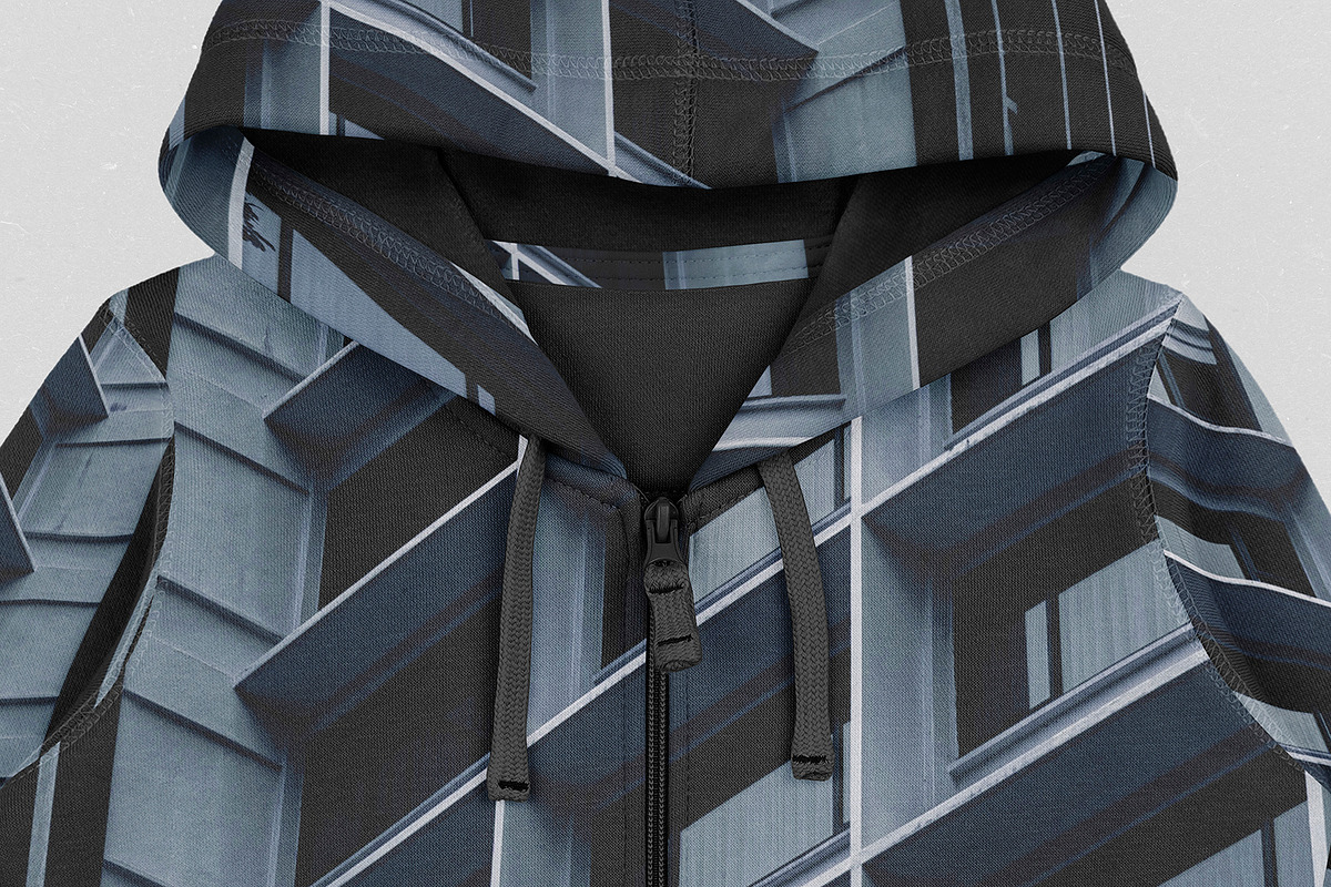 Realistic Zip Up Hoodie Kids mockup, a Hoody Mockup by Uncentrifuged Pressure (Photo 2 of 5)