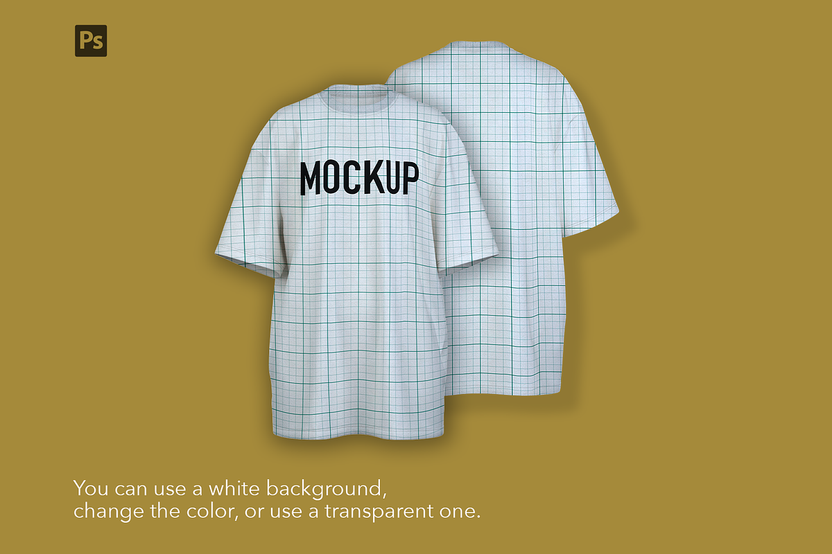Mockup oversized t-shirt., a Shirt Mockup by Irena Matiash shop (Photo 4 of 5)