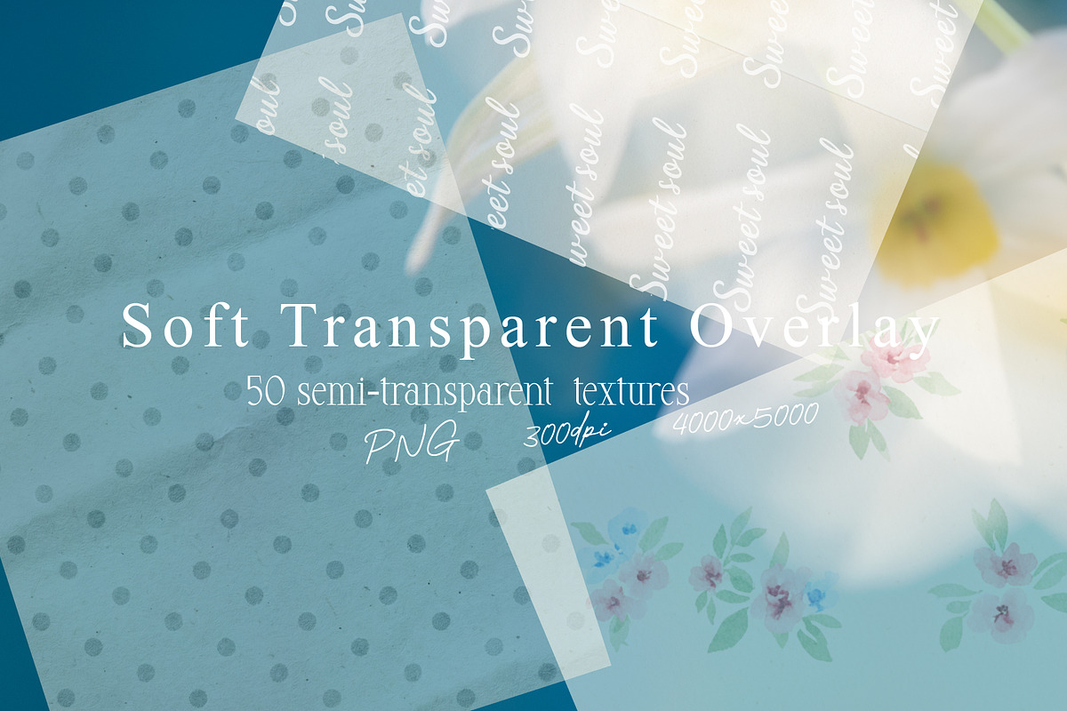 Soft Transparent Overlay TexturesPNG, a Texture Graphic by DreamoraArt (Photo 1 of 8)