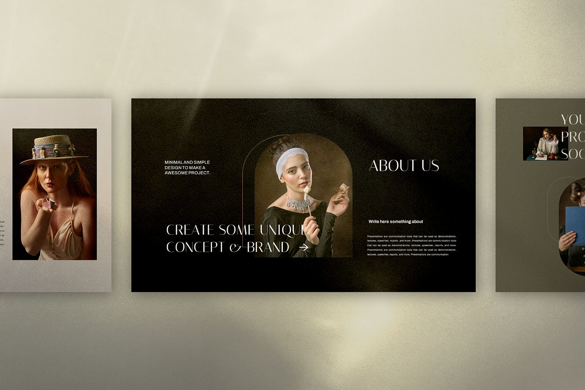 Historical Brand Google Slides, a Presentation Template by Dirtytemp Studio (Photo 2 of 10)