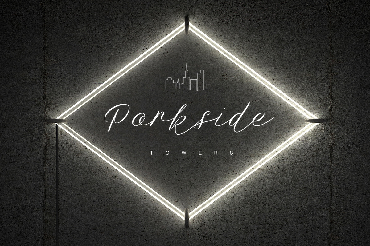 ANIMATED Logo Mock-Up | Neon Diamond, a Product Mockup by TSOBG
