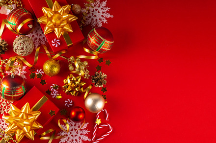 Christmas and New Year background, a Holiday Photo by Rimma