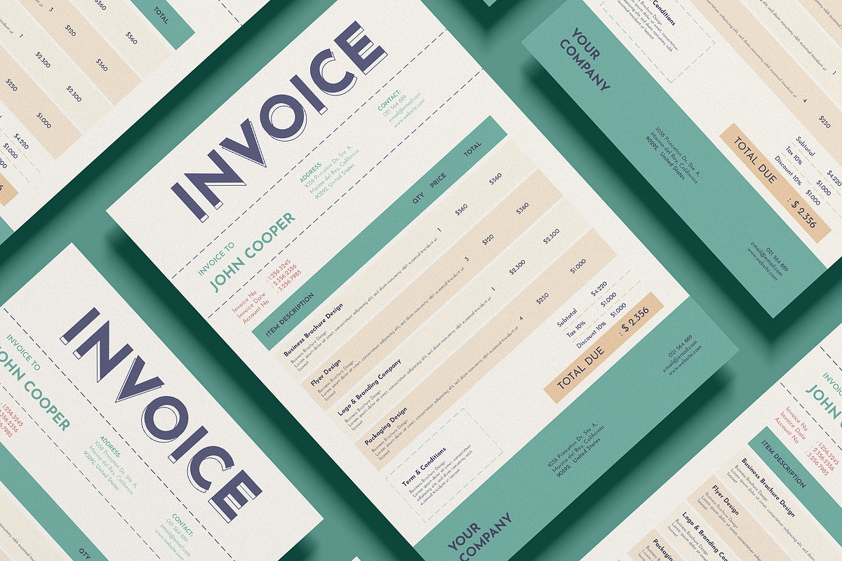 Invoice 02, a Stationery Template by FathurFateh (Photo 1 of 4)