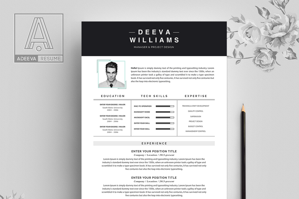 Professional Resume Template William, a Resume Template by AdeevaResume (Photo 2 of 4)