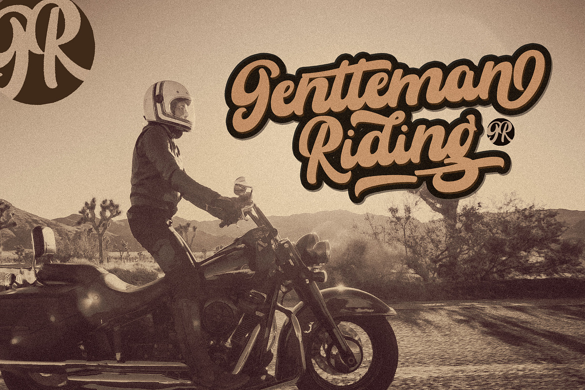 Rayhue - Retro Bold Script Font preview 4