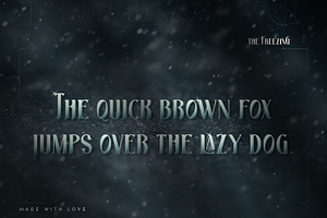 The Freezing Display Font