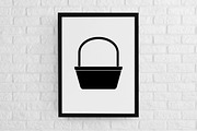 Basket Silhouette SVG, an Object Illustration by newminddesign (Thumbnail 2 of 3)