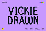 CS Vickie Drawn, a Sans Serif Font by Craft Supply Co. (Thumbnail 1 of 8)
