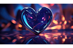 design abstract heart background ai, an Abstract Photo by pikepicture