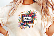 Glittery Plaid New Year Clipart, an Illustration by DreamCafeArt (Thumbnail 4 of 6)