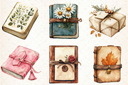 Autumn Book Clipart, an Illustration by Libby Wishes (Thumbnail 6 of 6)