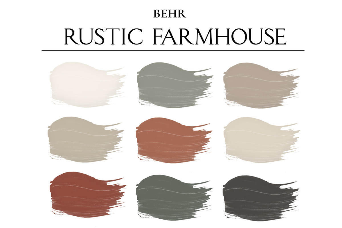 Behr Rustic Farmhouse Paint Palette, a Presentation Template by CONCEPT COLORS (Photo 2 of 9)
