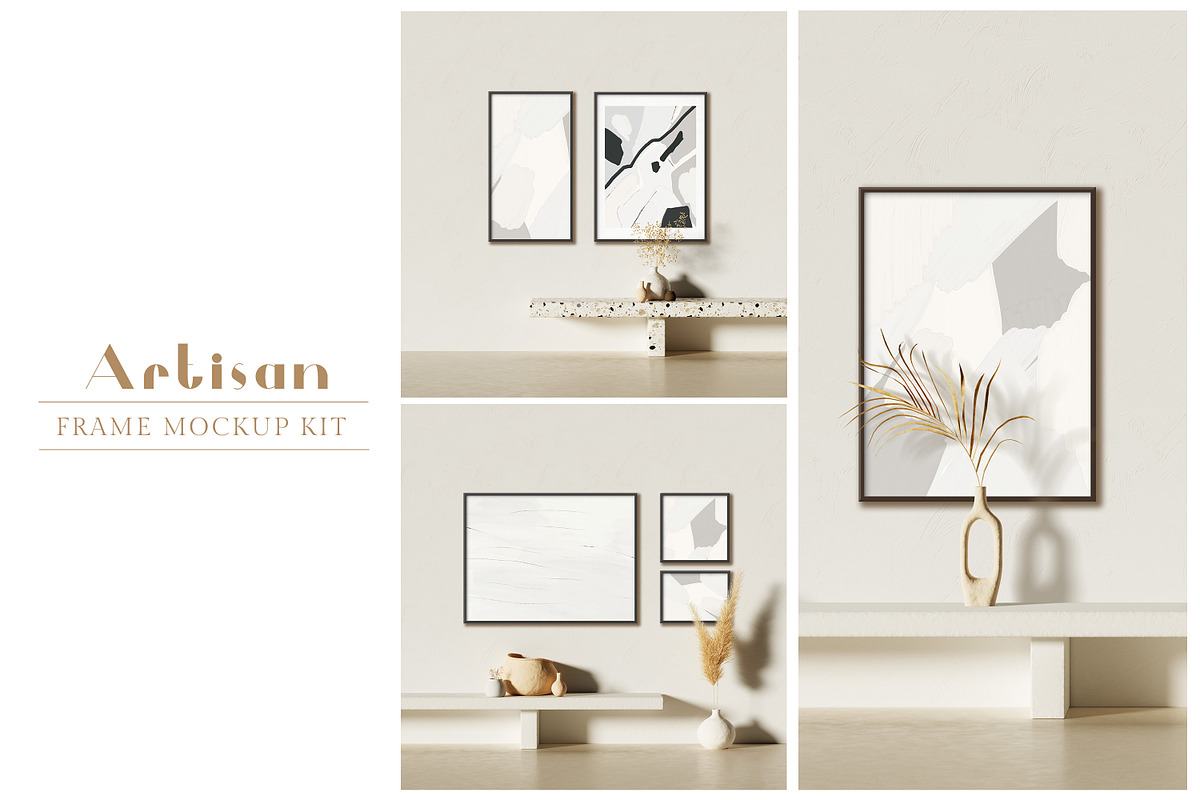 The Artisan Frame Mockup Kit, a Print Template by LINII (Photo 1 of 8)