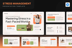 Stress Management Keynote, a Presentation Template by Annora Studio