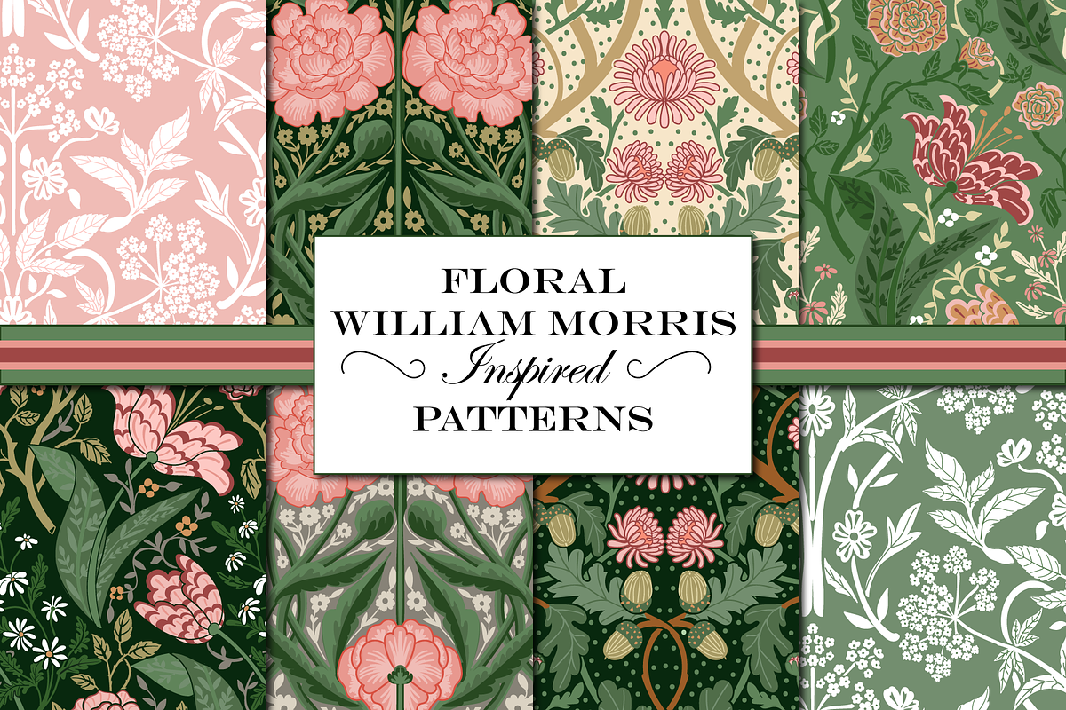 William Morris Patterns Floral, a Pattern Graphic by RachelStudio (Photo 1 of 10)