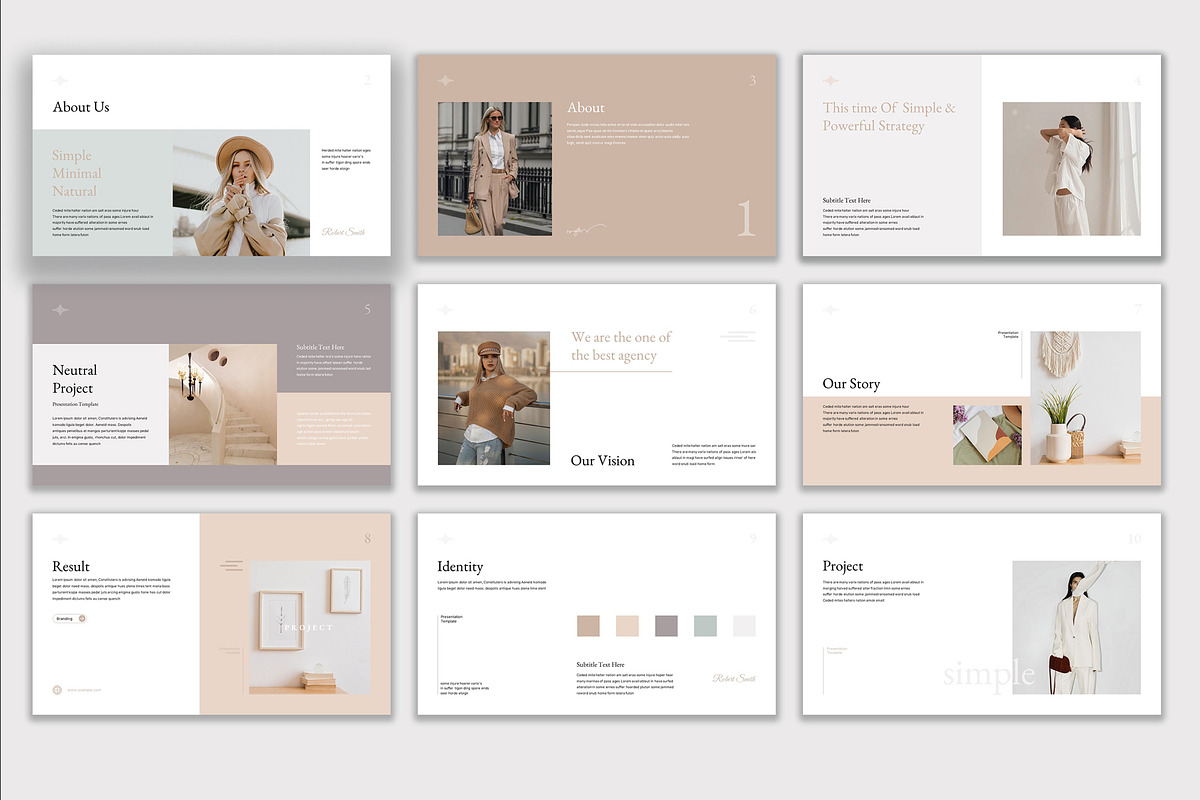 Neutral Presentation Template, a Presentation Template by Pradaxa (Photo 7 of 12)