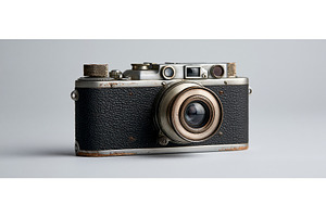 Vintage Rangefinder Camera on Studio, an Arts & Entertainment Photo by piter.goskov