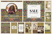 William Morris Seamless Patterns 5, a Pattern Graphic by ARTOZEN DIGITAL (Thumbnail 4 of 19)