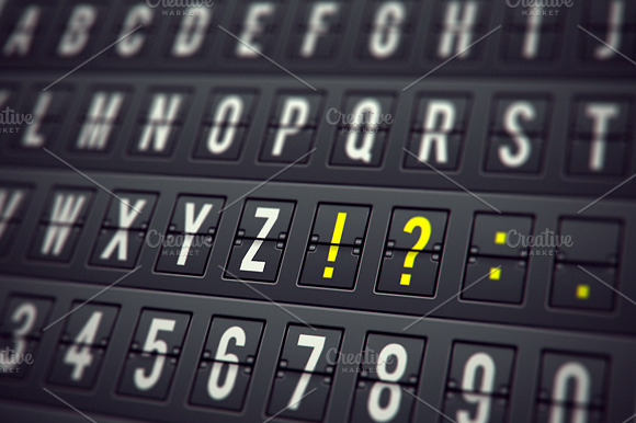 Airport Table Alphabet Set preview 3