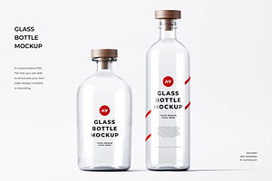 Glass Bottle Mockup, a Product Mockup by zpackcreative