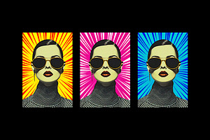 Pop Art Comic Photo Effect