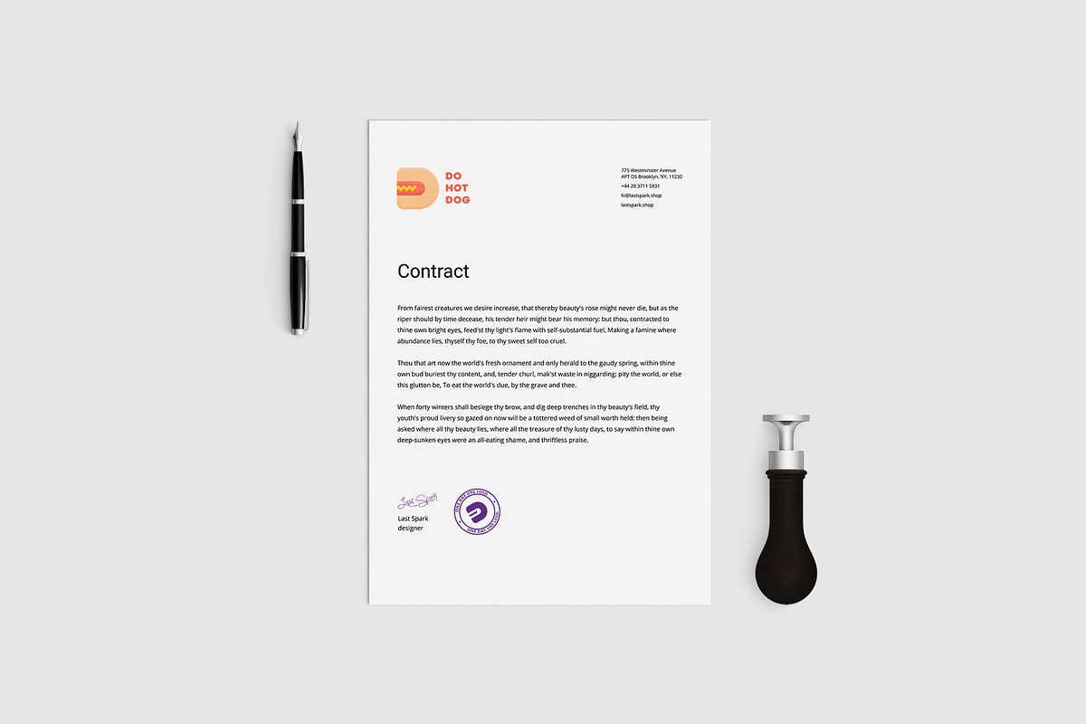 Hot Dog D Letter Logo, a Branding & Logo Template by Last Spark (Photo 6 of 7)