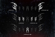 Drawn | Metal Font, a Blackletter Font by WingBuk (Thumbnail 11 of 13)