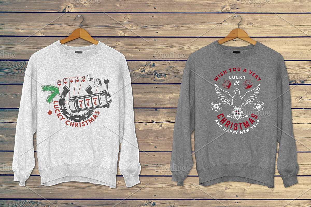 Christmas Holiday Overlays Part 4, a Branding & Logo Template by sivVector (Photo 6 of 6)