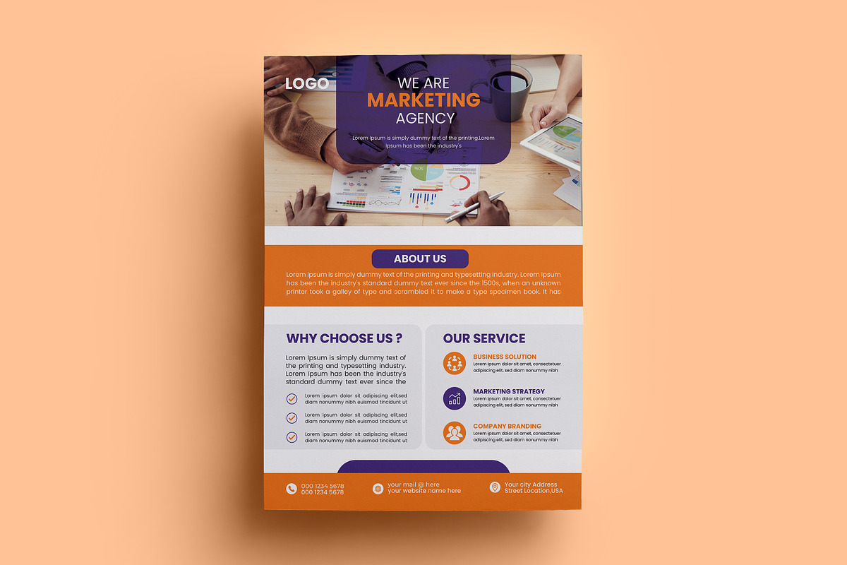 Corporate Flyer Template v6, a Flyer Template by himelgfx (Photo 3 of 3)