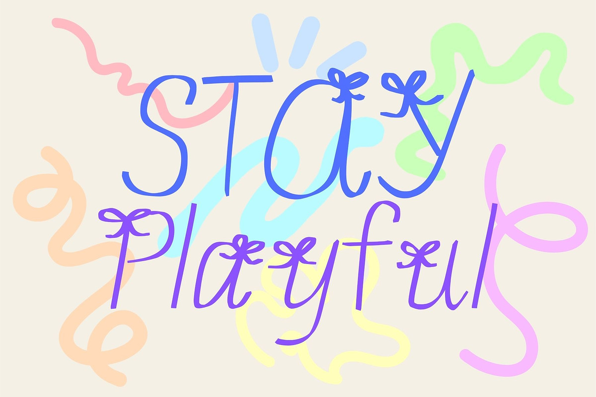 Pretty Bow Coquette Font, a Handwritten Font by Eryn Rose Design (Photo 6 of 11)