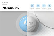 Tennis Ball Mockups, a Product Mockup by megostudi0 (Thumbnail 4 of 6)