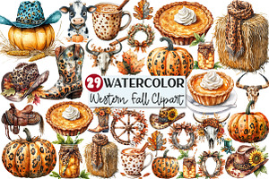 Leopard Western Fall Clipart, an Illustration by Rose Art
