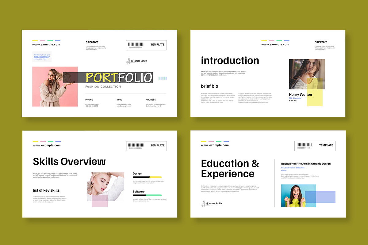 Clean Portfolio Presentation Slides, a Brochure Template by MightyDesign (Photo 4 of 8)