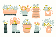 Spring Bouquets Clipart, a Decorative Illustration by Anna Studio (Thumbnail 11 of 12)