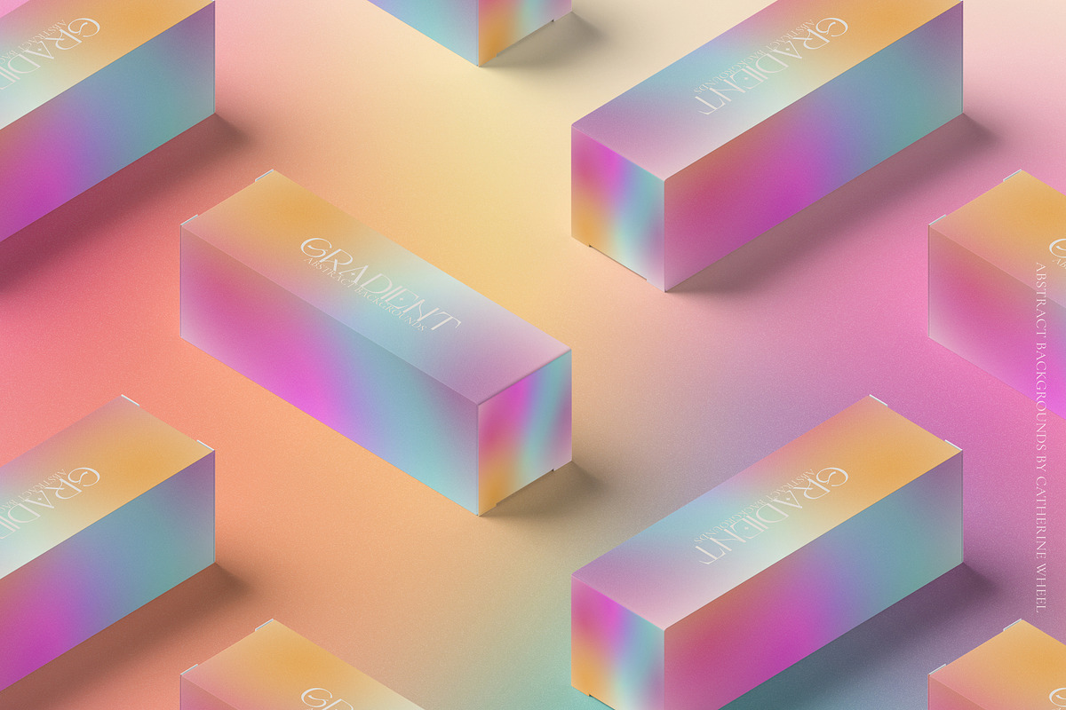 Colorful Gradient Backgrounds, a Texture Graphic by Vintage Digital Textures (Photo 3 of 9)