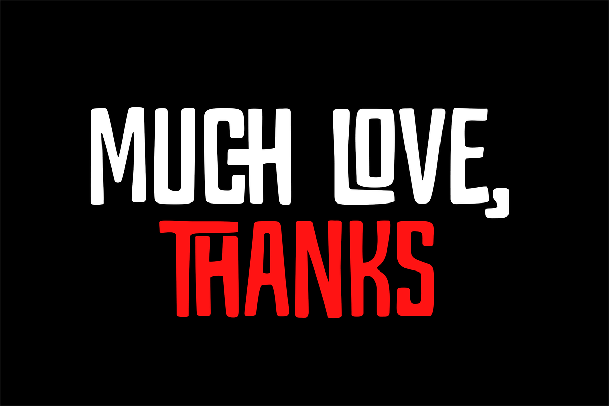 Thousand Mantra Bold Display, a Sans Serif Font by Haps Space (Photo 8 of 11)